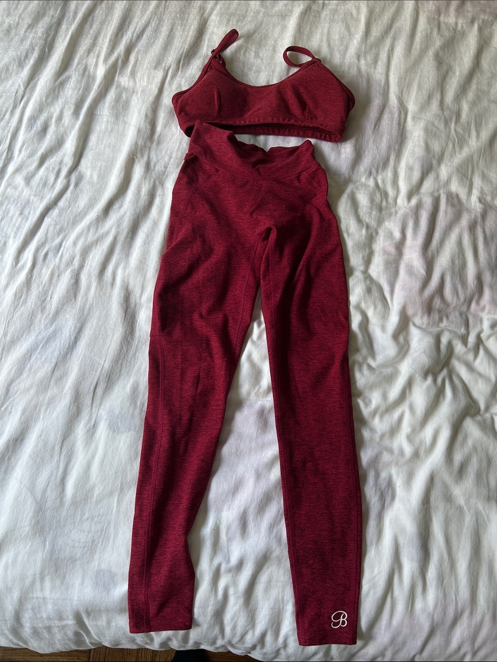 Bombshell High-Waist Burgundy set